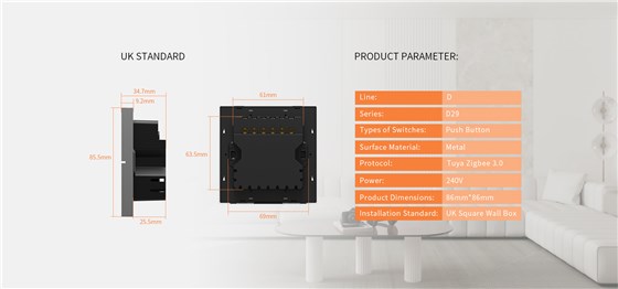 wireless smart wall switch D29 Series