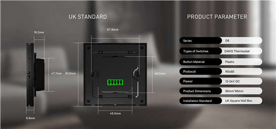 rs485 uk standard thermostat