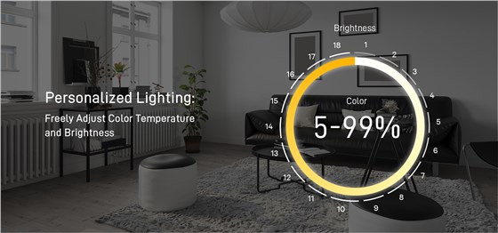 zigbee dimming switch with color and brightness control