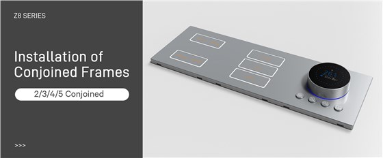 knx smart switch and thermostat conjoined style