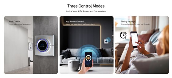 Smart thermostat with app control