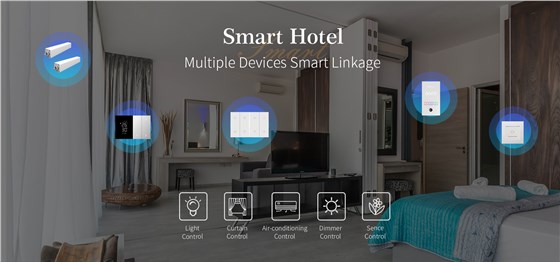 Smart panel control solution for large/medium hotels