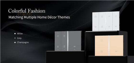 Hotel project engineering smart switch with multiple colors