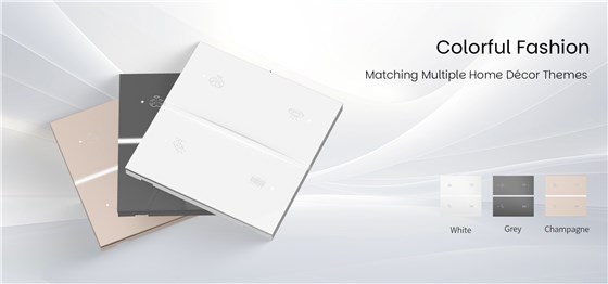 White/Grey/Champagne Gold EA7 panels for hotel or home room design coordination