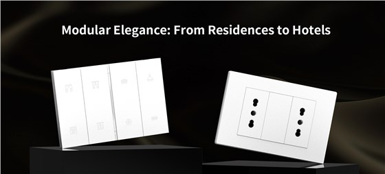 QA7H modular Italian sockets paired with matching light switches for modern interiors
