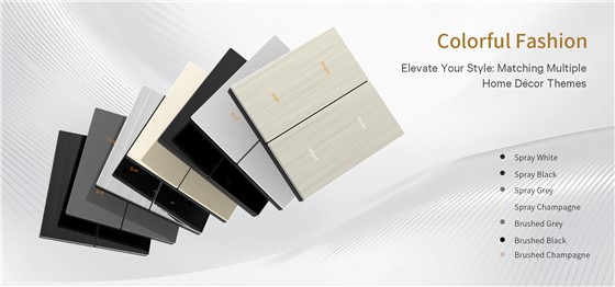 decorative Zigbee switch finishes for modern spaces