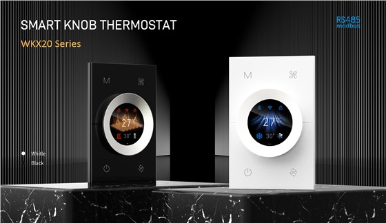 WKX20 RS485 smart knob thermostat for hotel and apartment temperature control
