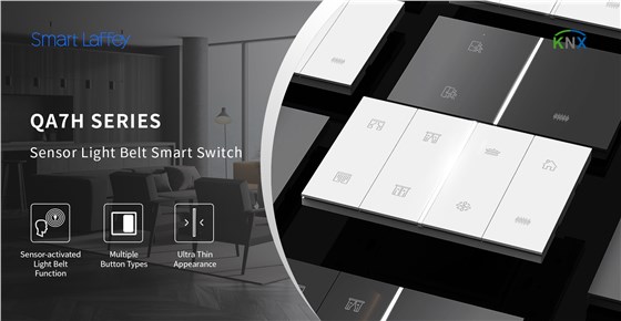 KNX wall switch QA7H modern panel design