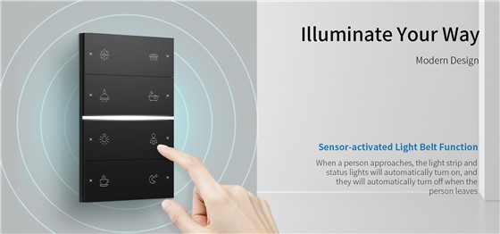 Smart Switch with Illuminated Status Buttons