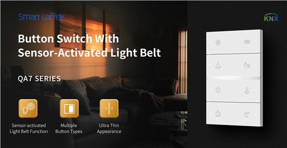 KNX wall switch QA7H modern panel design