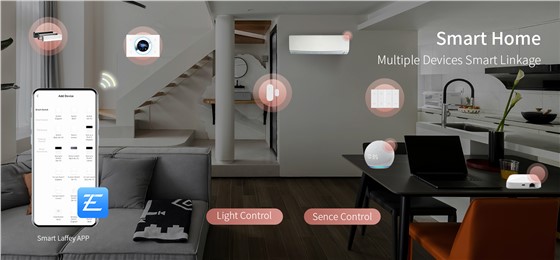 QA7H-QA7H Zigbee smart switch panel with Smart Laffey App control for multiple devices