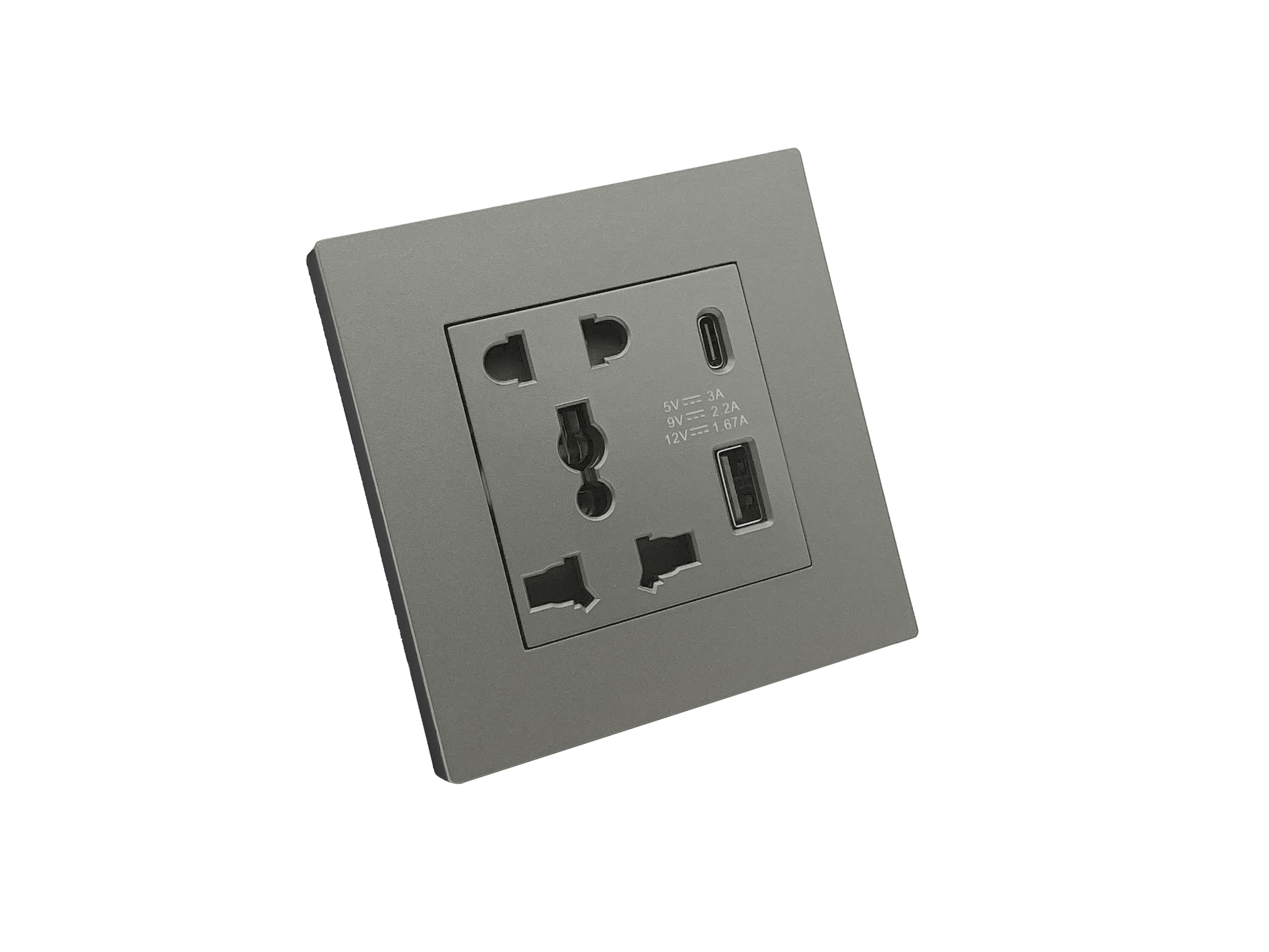 Multi-Function Power Socket USB (C+A)