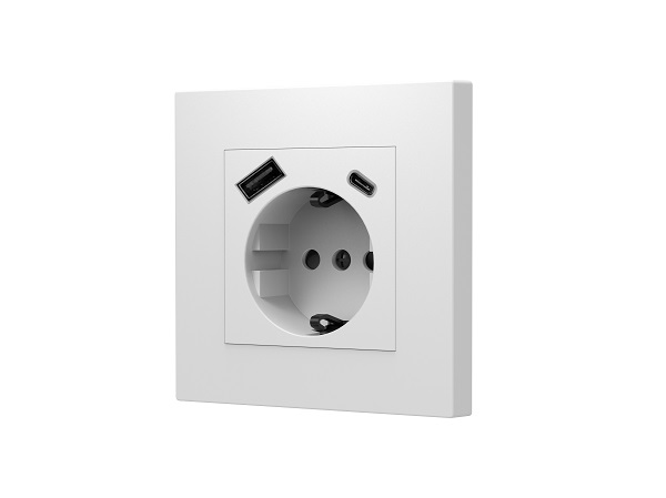 Schuko Socket with USB (Type C+A)