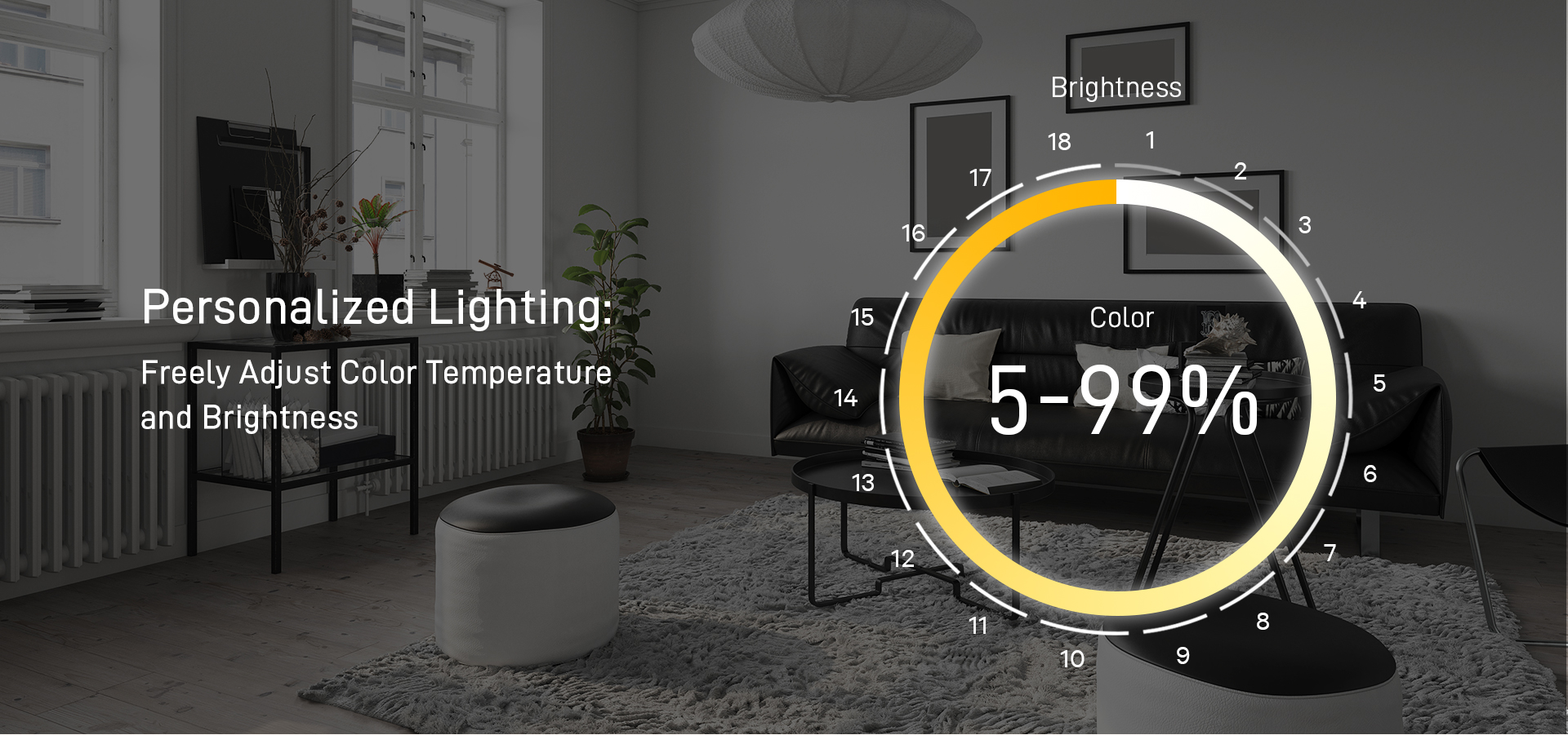 zigbee dimming switch with color and brightness control