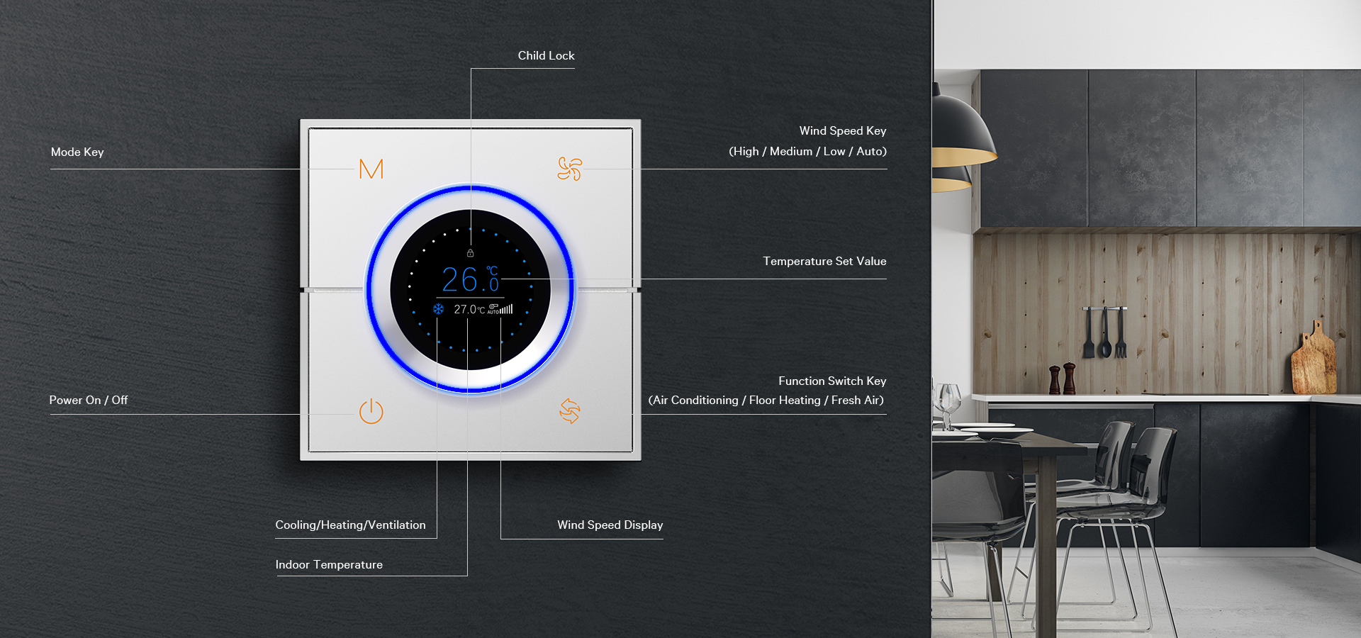 Tuya Zigbee Smart Knob Thermostat