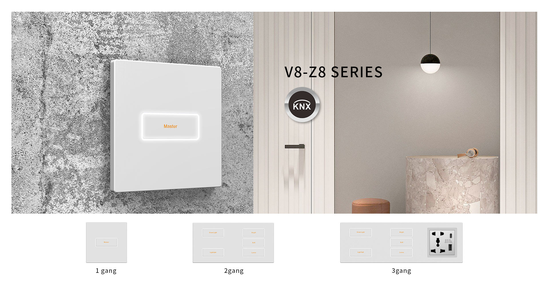 V8-Z8 knx metal switch