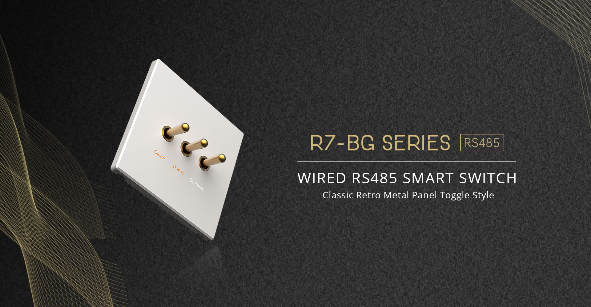 R7-BG RS485 Wall Smart Switch