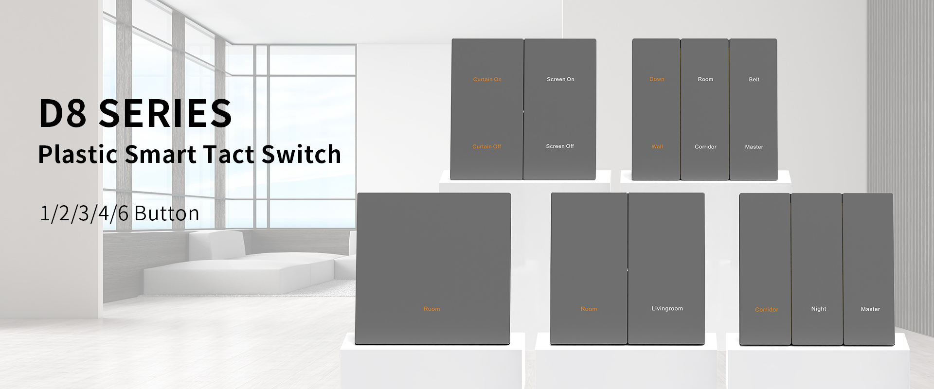 D8 KNX Smart Wall Switch