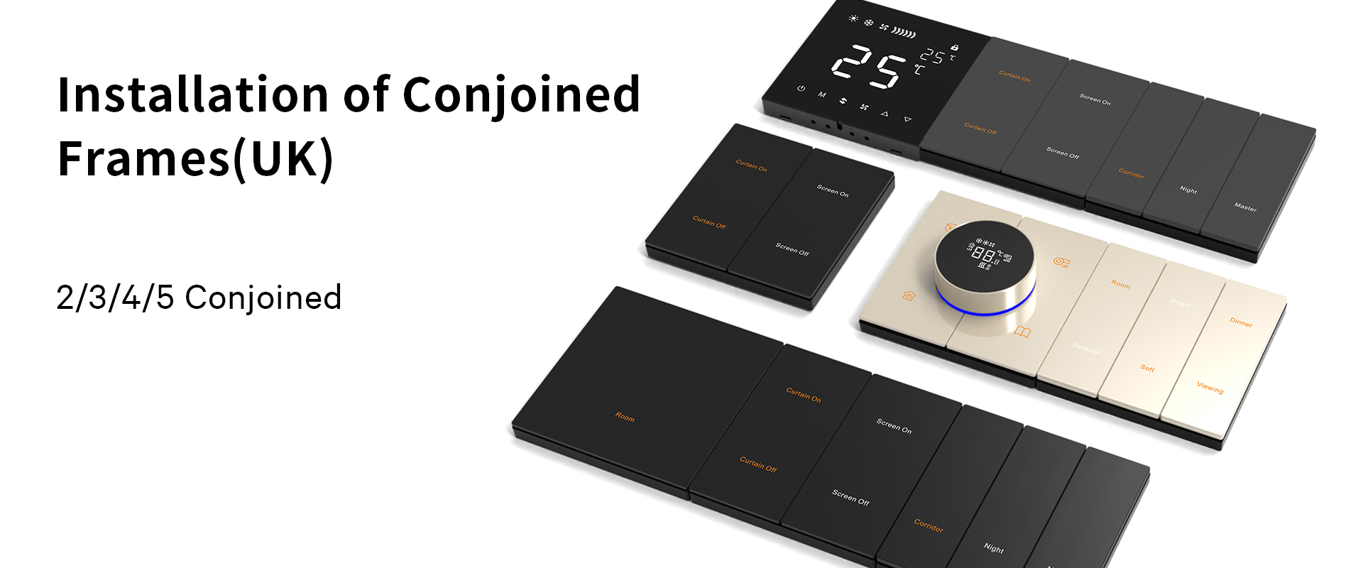 D8 KNX Smart Wall Switch for Hotel Residential and Commercial Projects